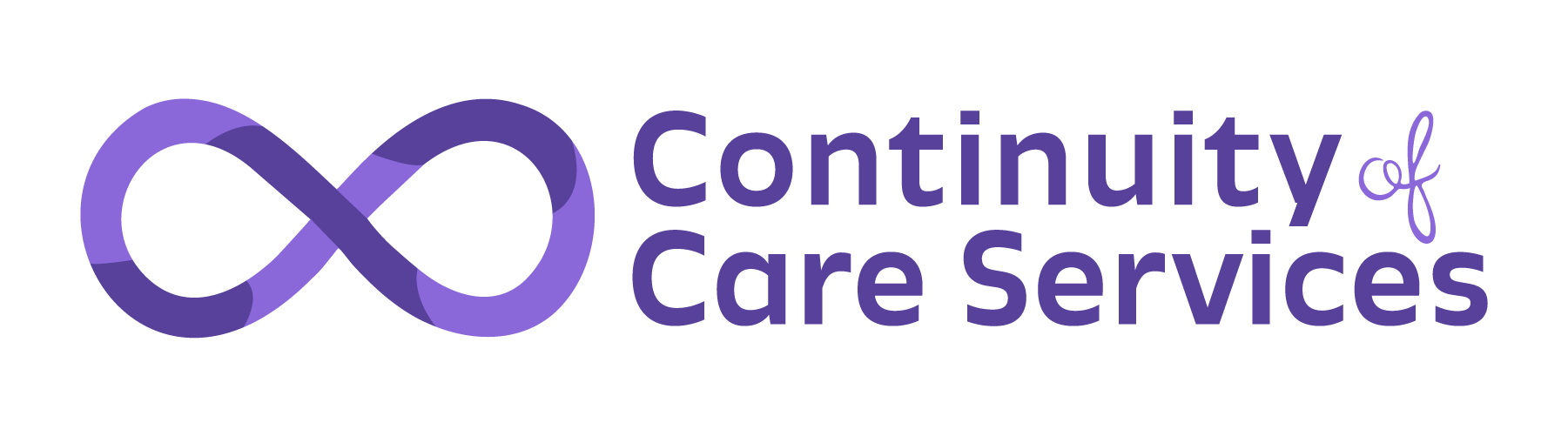 Continuity of Care Services logo featuring a purple infinity symbol